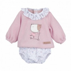 CONJUNTO BEBE POLOLO NUDE