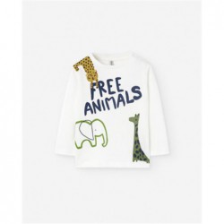 CAMISETA BEBE FREE ANIMALS