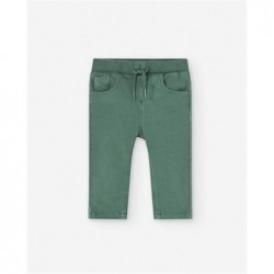 PANTALON BEBE DENIM VERDE