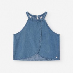 TOP DENIM CHICA HALTER