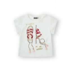 Camiseta Blanca de Niña con...