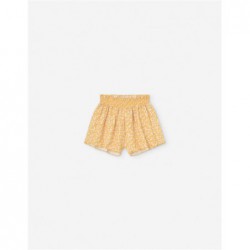 SHORT BEBE FLORES AMARILLO