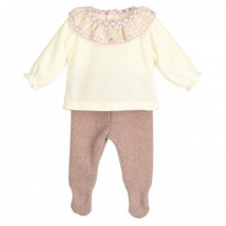 CONJUNTO POLAINA VICHY ROSA
