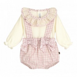 CONJUNTO POLOLO VICHY ROSA