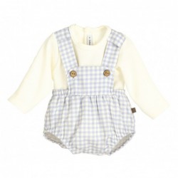 CONJUNTO POLOLO VICHY CELESTE