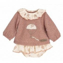 CONJUNTO POLOLO GLOBOS ROSA