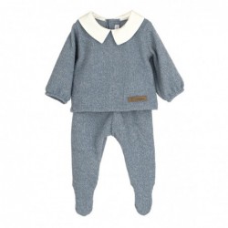 CONJUNTO POLAINA CUELLO AZUL