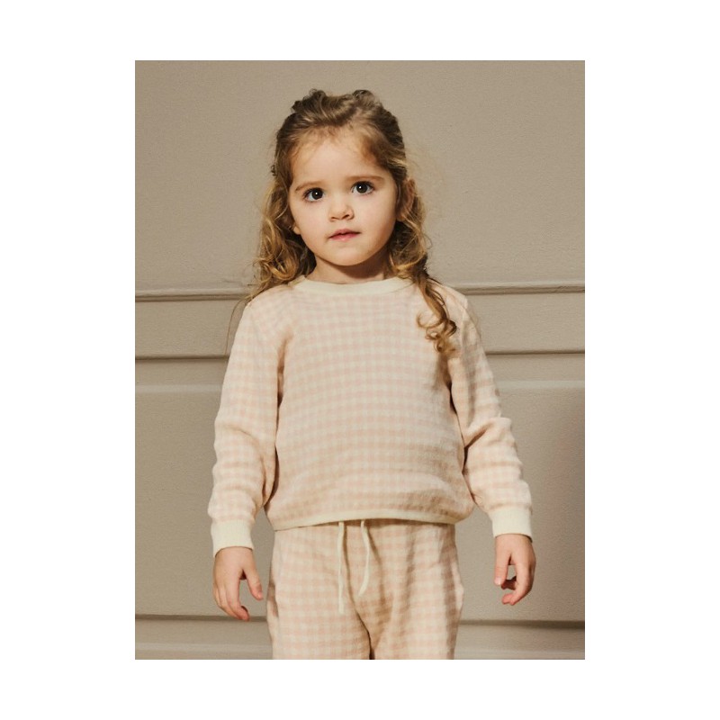 JERSEY NIÑA PUNTO VICHY ROSA