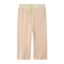 PANTALON NIÑA PUNTO VICHY ROSA