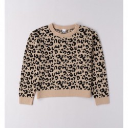 JERSEY CHICA PUNTO LEOPARDO NEGRO