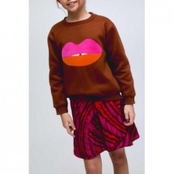 SUDADERA NIÑA LABIOS