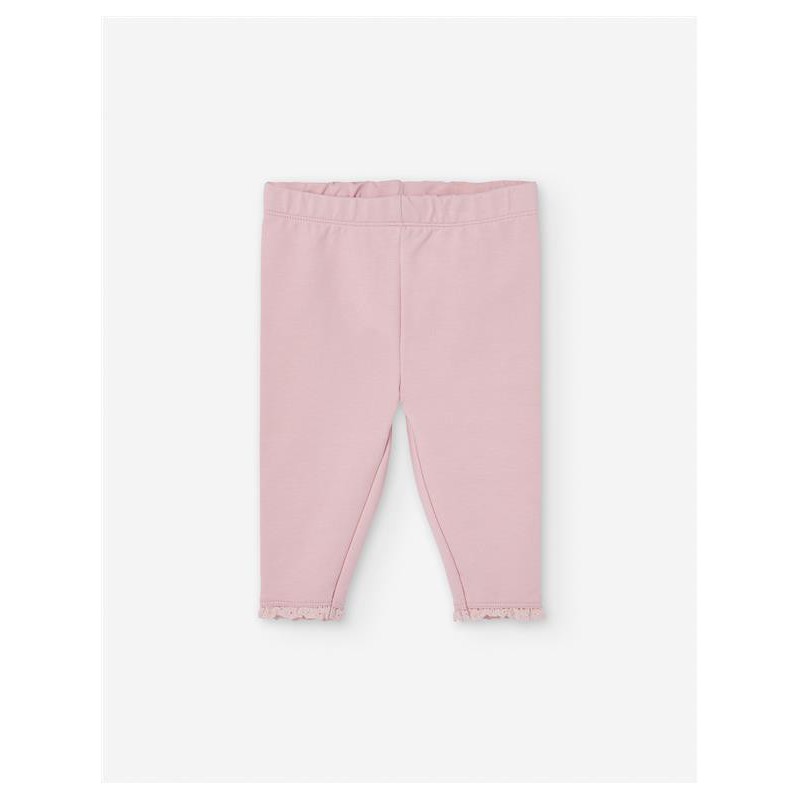 LEGGIN BEBE NIÑA PUNTILLA ROSA