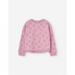 SUDADERA NIÑA CEREZAS ROSAS