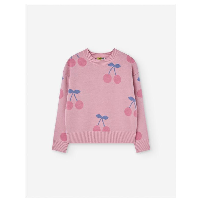 JERSEY NIÑA CEREZAS ROSA