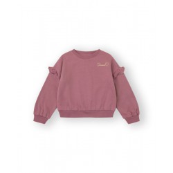 SUDADERA NIÑA VOLANTE ROSA