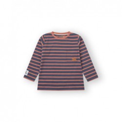 CAMISETA NIÑO RAYAS AZUL &...