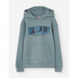 SUDADERA CHICO SKI VERDE AGUA