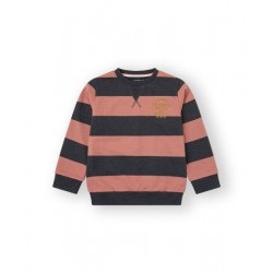 SUDADERA NIÑO RAYAS CORAL &...
