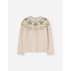 JERSEY NIÑA CENEFA BEIGE