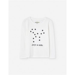 CAMISETA NIÑA LAZO TOPOS