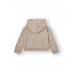 JERSEY PUNTO NIÑA CAPUCHA BEIGE