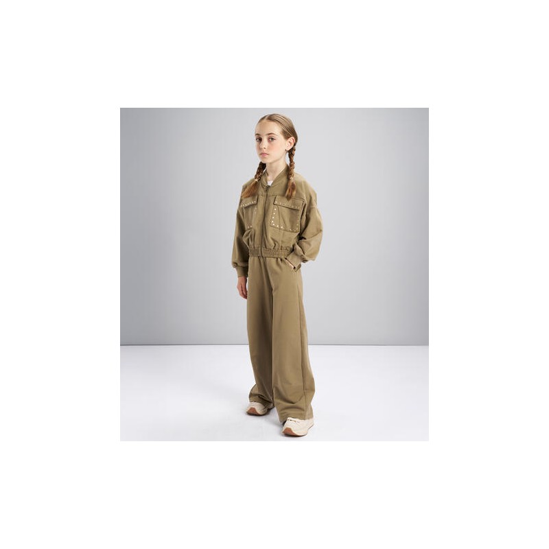 CHANDAL CHICA KHAKI TACHUELAS