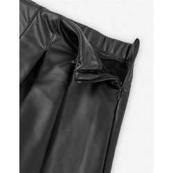 FALDA PANTALON NIÑA POLIPIEL NEGRA