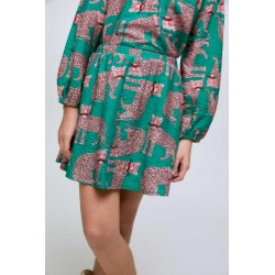 FALDA NIÑA TIGRES VERDE