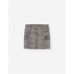MINI FALDA DENIM CHICA LEOPARDO