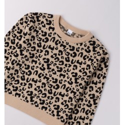 JERSEY CHICA PUNTO LEOPARDO NEGRO