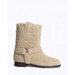 BOTIN BIKER PELITO BEIGE