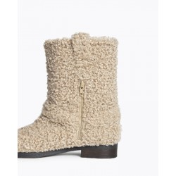 BOTIN BIKER PELITO BEIGE