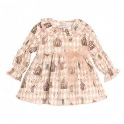 VESTIDO NIÑA CIRCO ROSA