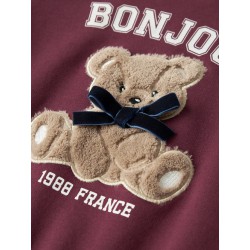 SUDADERA NIÑA OSITO