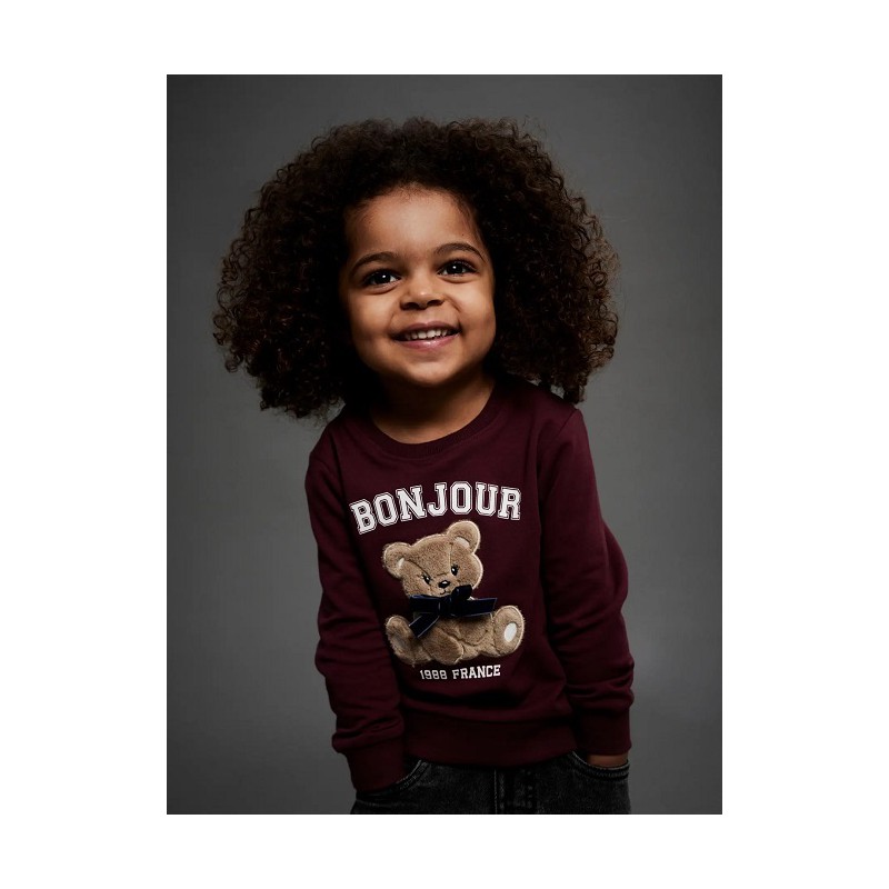 SUDADERA NIÑA OSITO