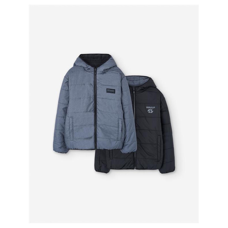 CHAQUETON CHICO REVERSIBLE NEGRO