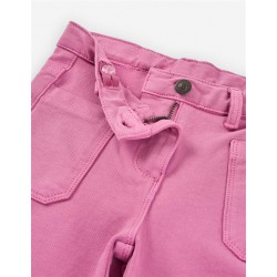 PANTALON DENIM NIÑA ANCHO ROSA