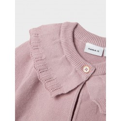 CHAQUETA BEBE NIÑA CUELLO ONDAS