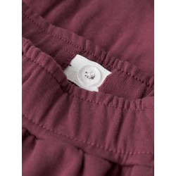 FALDA NIÑA FELPA BURDEOS