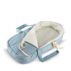 CAPAZO TELA VICHY AZUL COLECCION NOEL