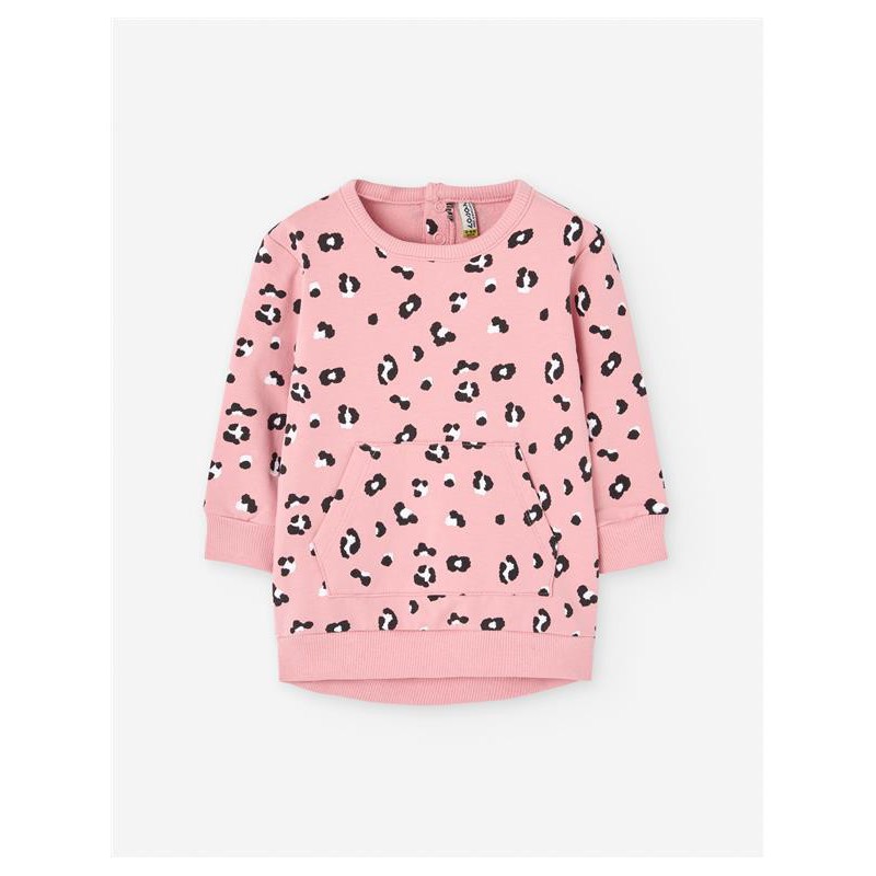 VESTIDO BEBE LEOPARDO ROSA