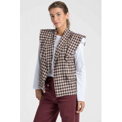 CHALECO TEEN CUADROS