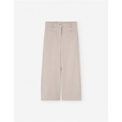 PANTALON NIÑA PANA ANCHO BEIGE