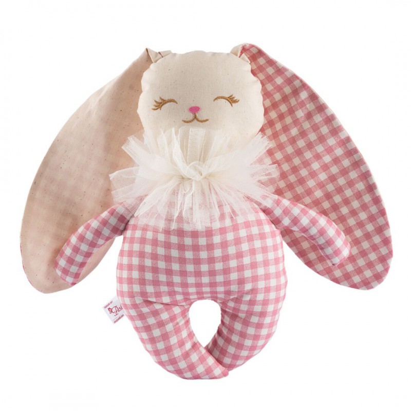 PELUCHE OLIVIA 34 CM VICHY ROSA