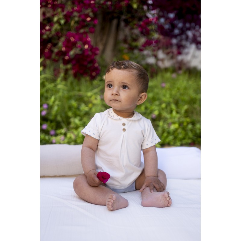 CONJUNTO BEBE PLUMETI AZUL