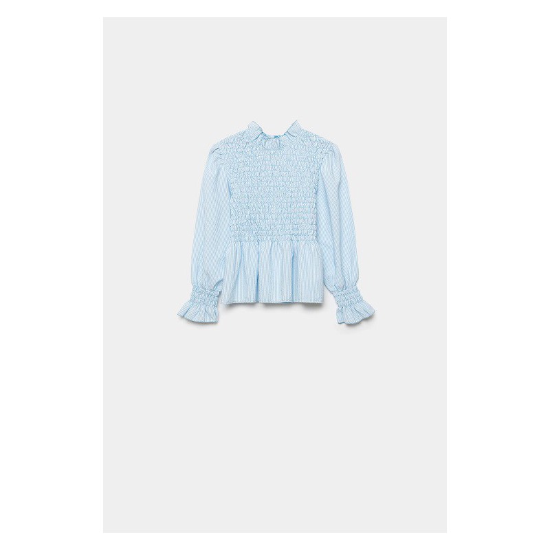 BLUSA TEEN CUADROS NIDO DE ABEJA