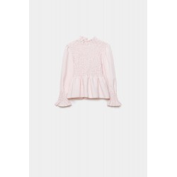 BLUSA TEEN CUADROS NIDO DE ABEJA