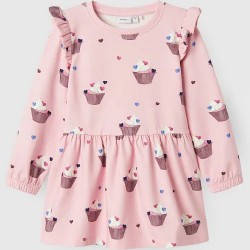 VESTIDO NIÑA CUP CAKE ROSA NAME IT