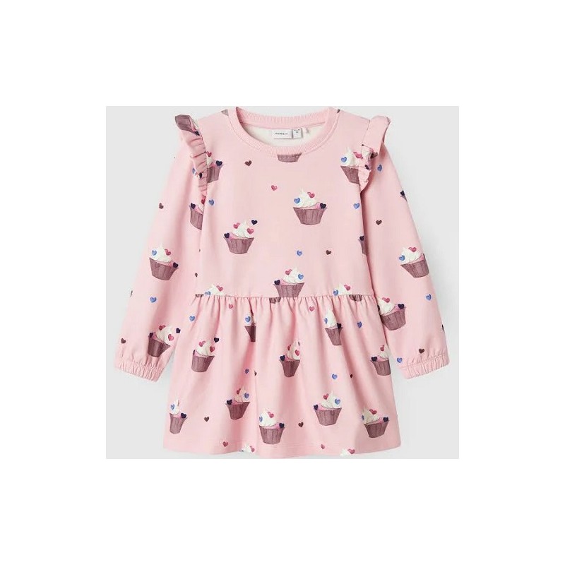 VESTIDO NIÑA CUP CAKE ROSA NAME IT