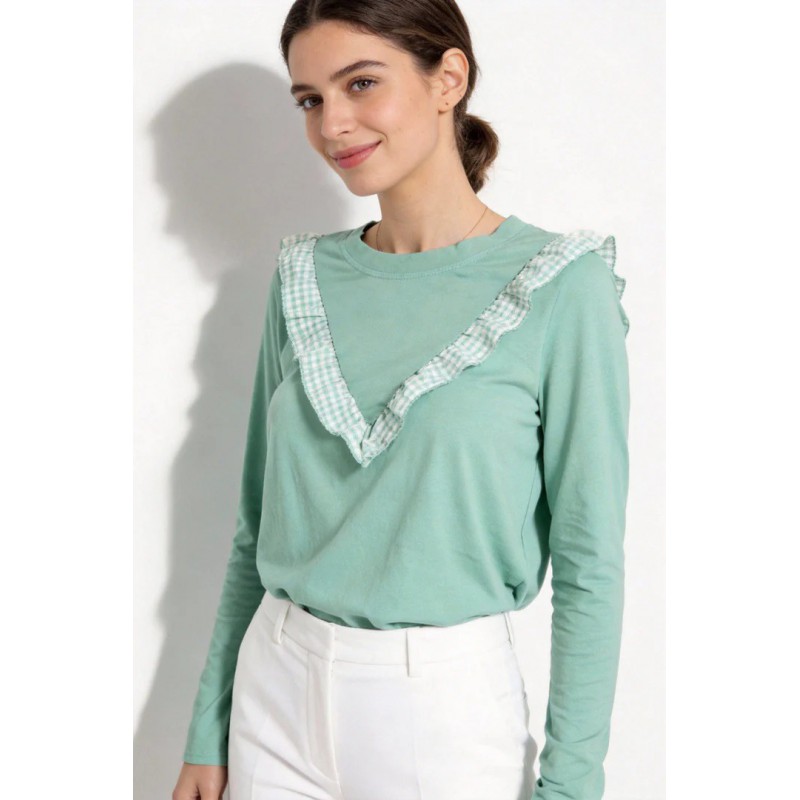 CAMISETA TEEN VOLANTE V VICHY